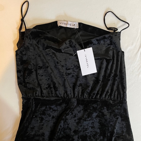 NWT Ivyrevel Velvet Midi Dress - Picture 2 of 6